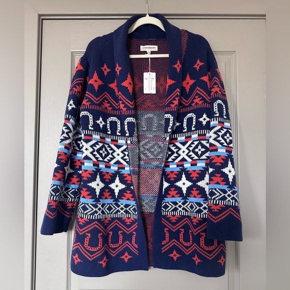Lucky Brand Southwest Knit Cardigan NWT - Picture 4 of 13